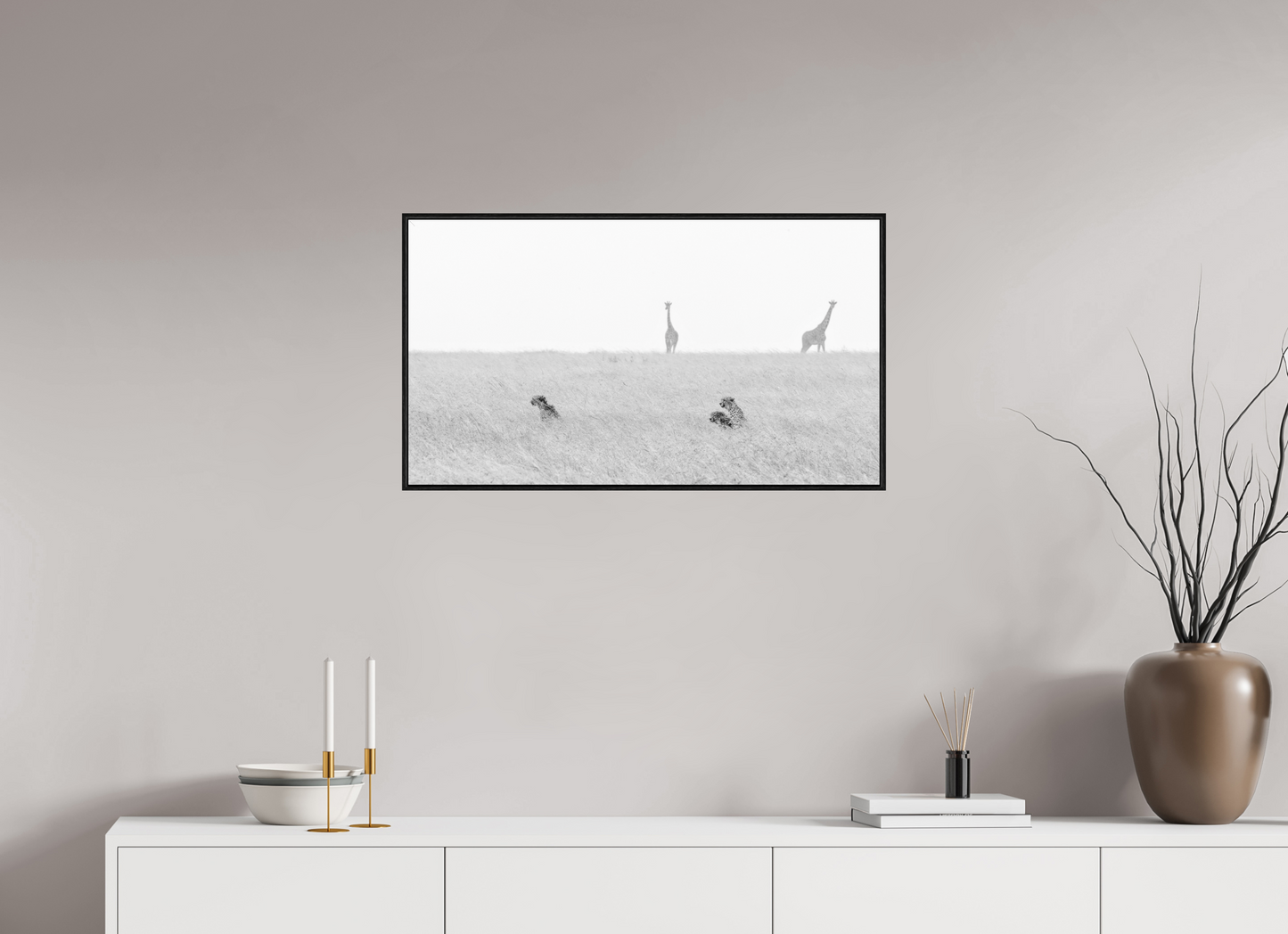 80 x 45 cm, black frame Test