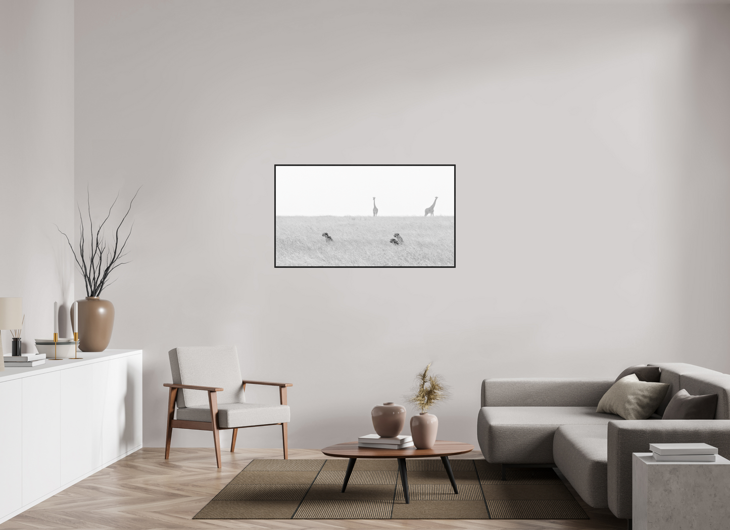 128 x 72 cm, black frame Test